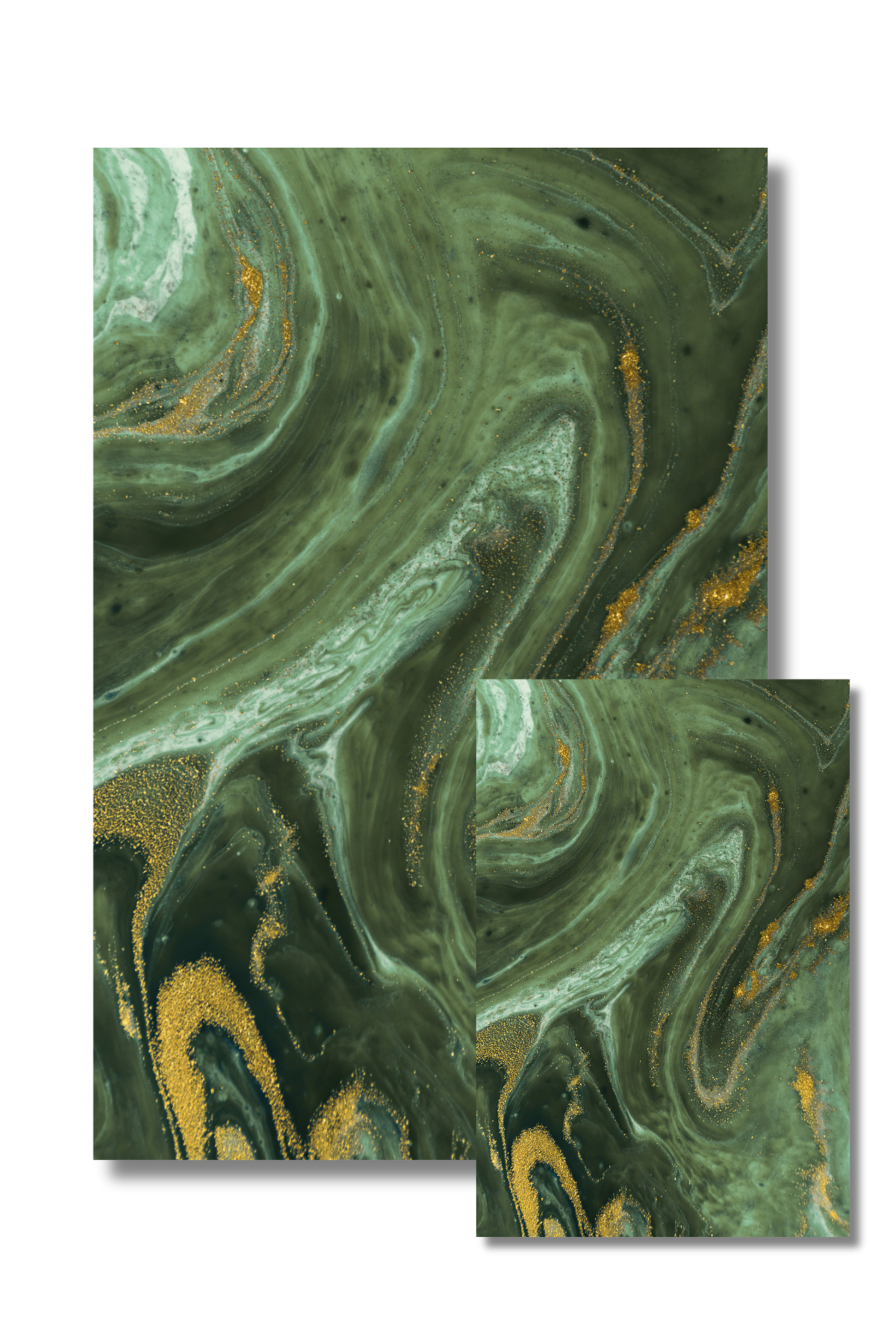 Golden Moss Marble Dashboard