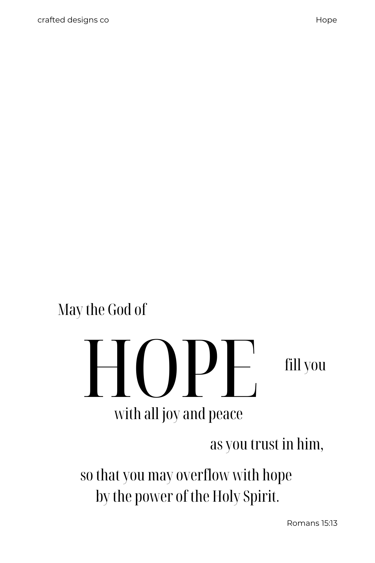Faith Dashboard: HOPE