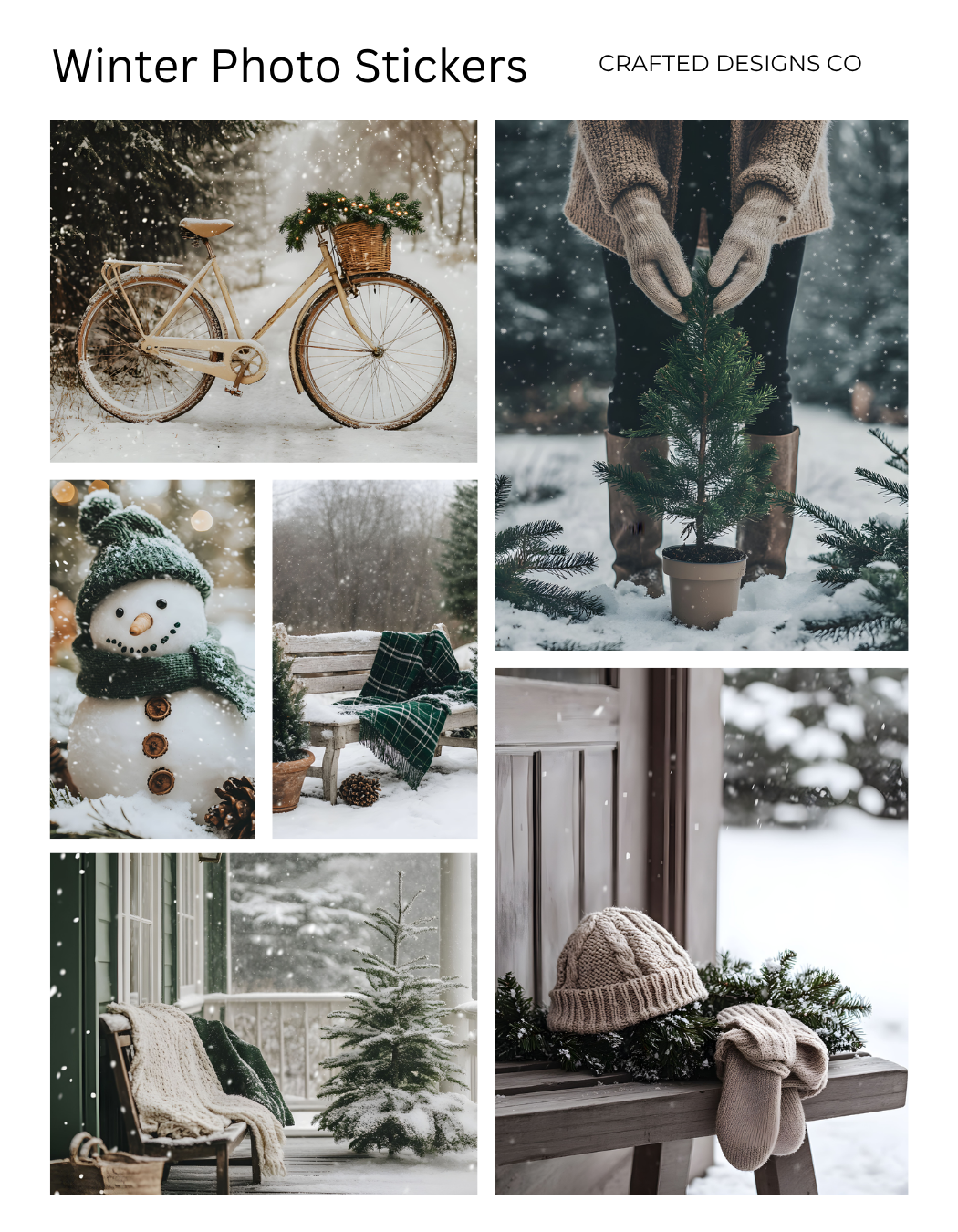Winter Photo Stickers