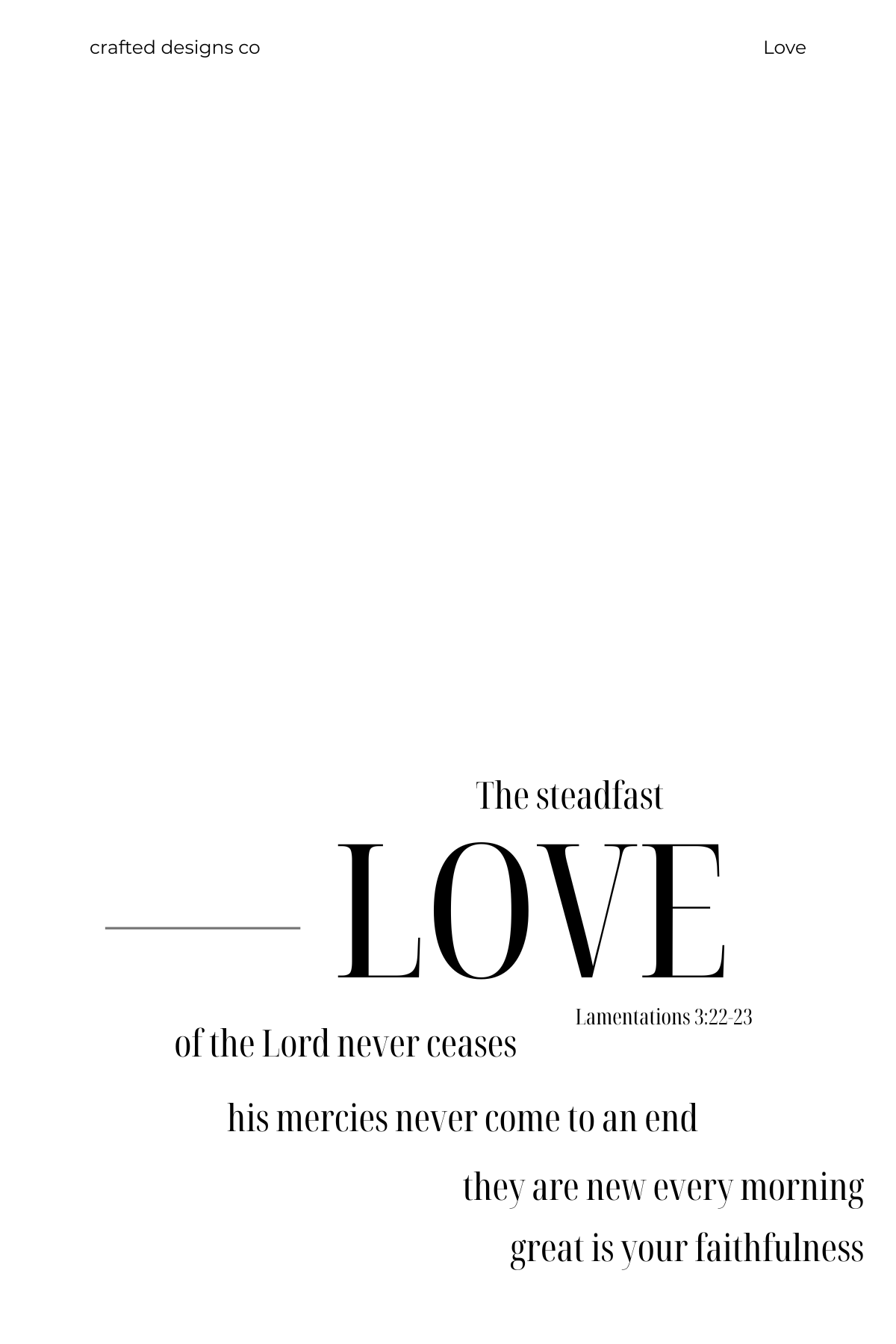 Faith Dashboard: LOVE