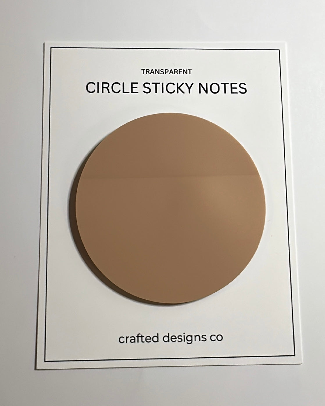 Large Circle Transparent Sticky Notes