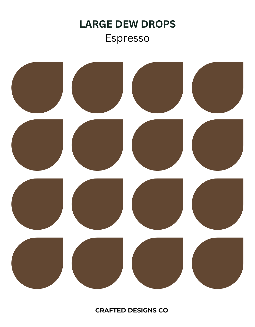 Large Dew Drop Stickers