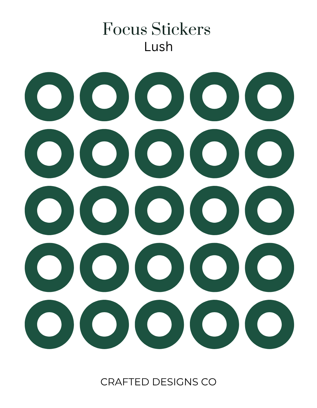 Focus Patch Stickers Focus Stickers – Crafted Designs Co