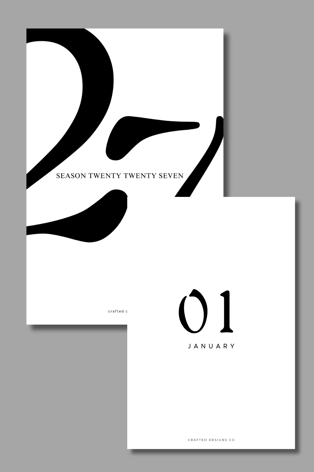 2027 Yearly + Monthly Planner Set