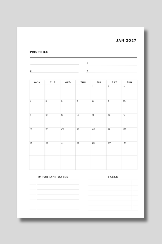 2027 Monthly Brief