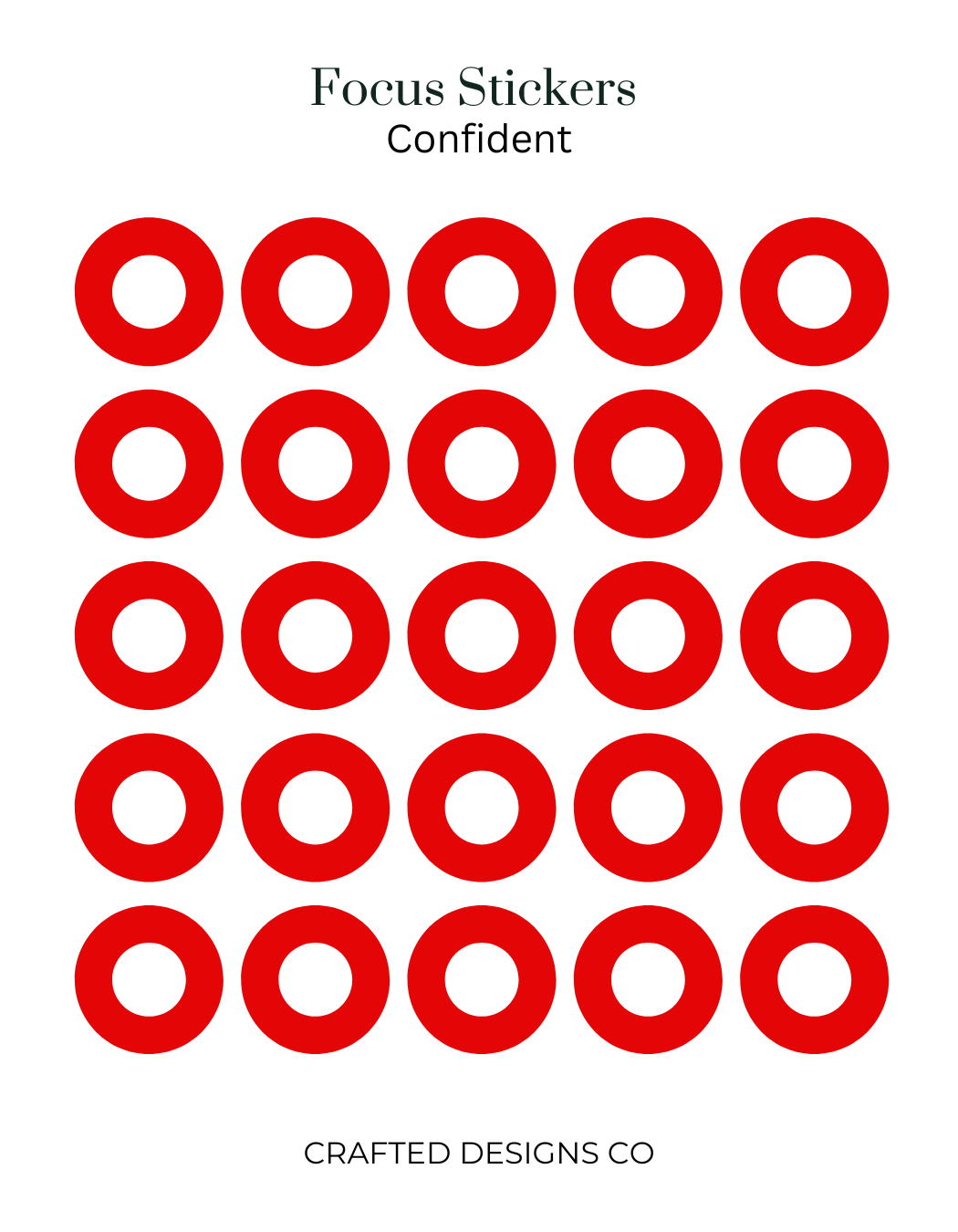 Focus Stickers – Crafted Designs Co