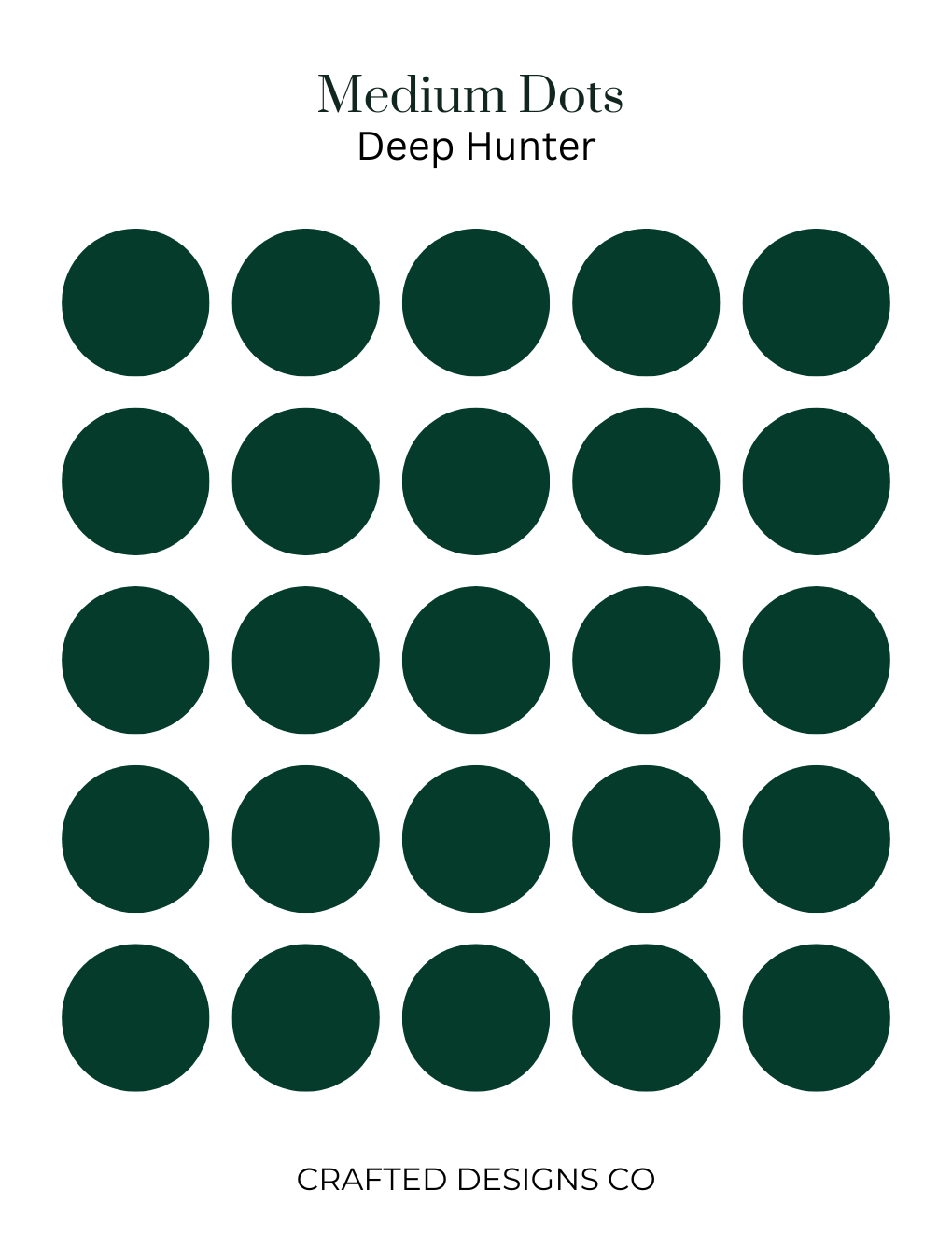 Dot Sticker Pattern Medium Dot Stickers – Crafted Designs Co