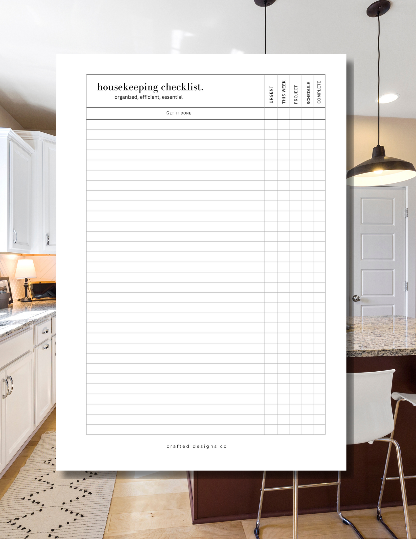 Housekeeping Checklist