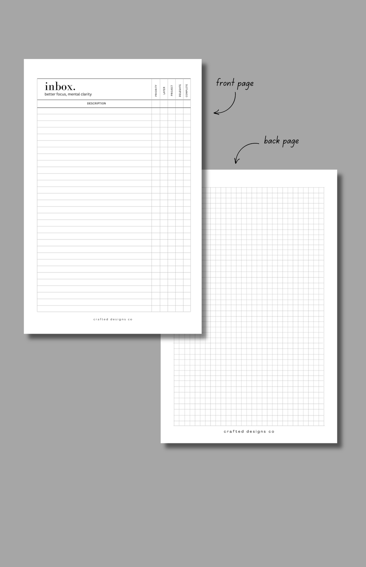 Mail Insert Designs Inbox Insert – Crafted Designs Co