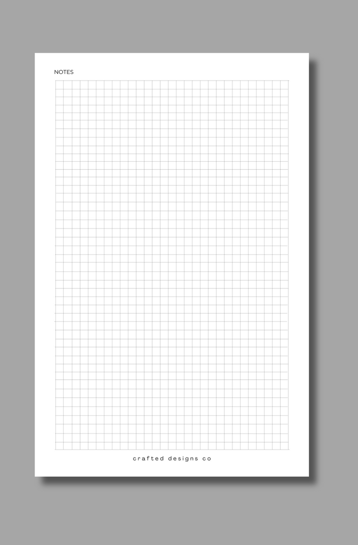 Note Taking Graph Note-Taking Graph Insert – Crafted Designs Co