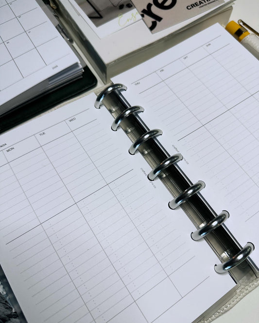 The Undated Weekly Agenda