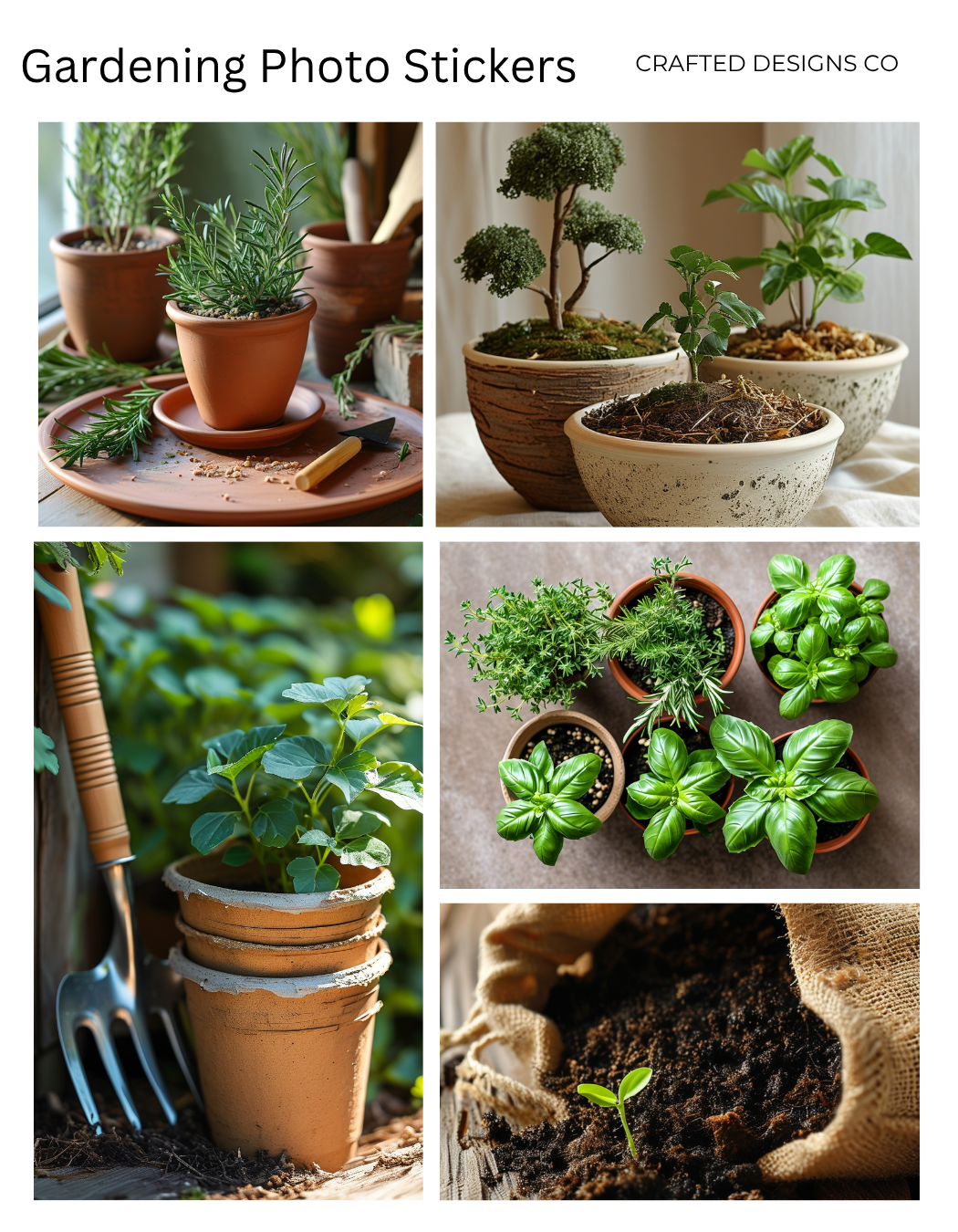 Gardening Photo Stickers