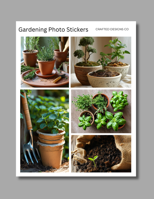 Gardening Photo Stickers