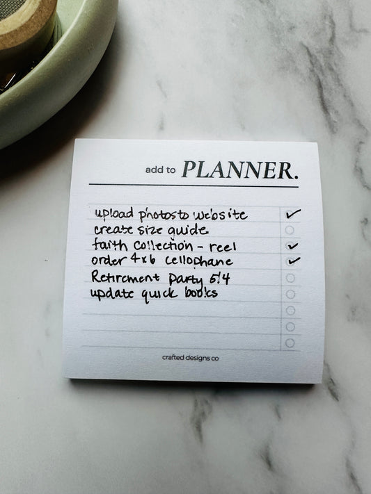 Add to Planner Sticky Notes