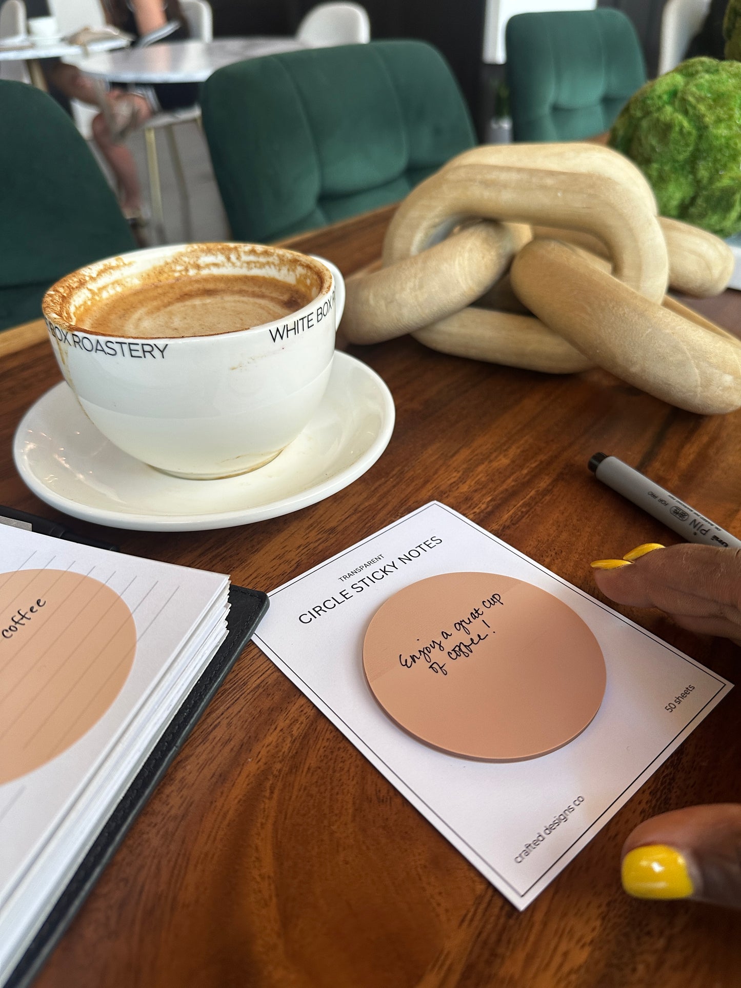 Large Circle Transparent Sticky Notes