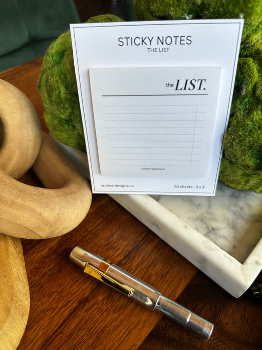 The List Sticky Notes