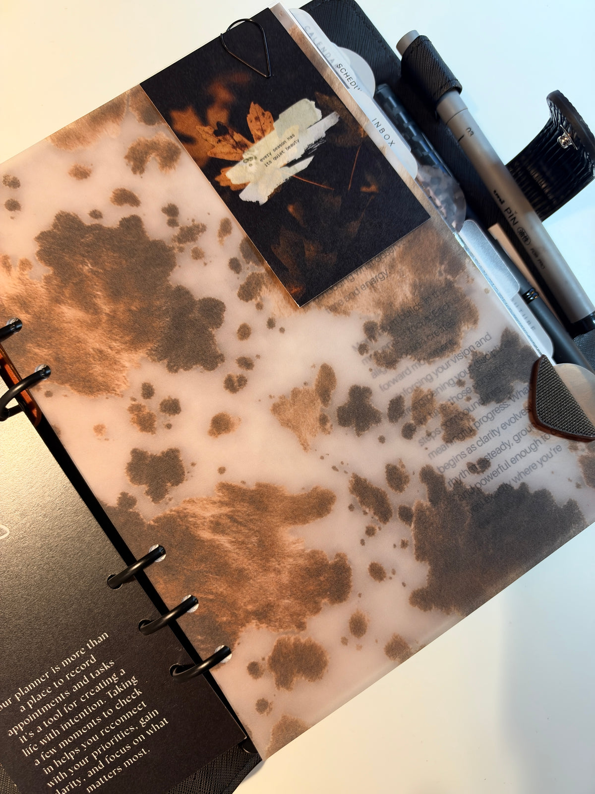 Espresso Hide | Vellum Planner Dashboard