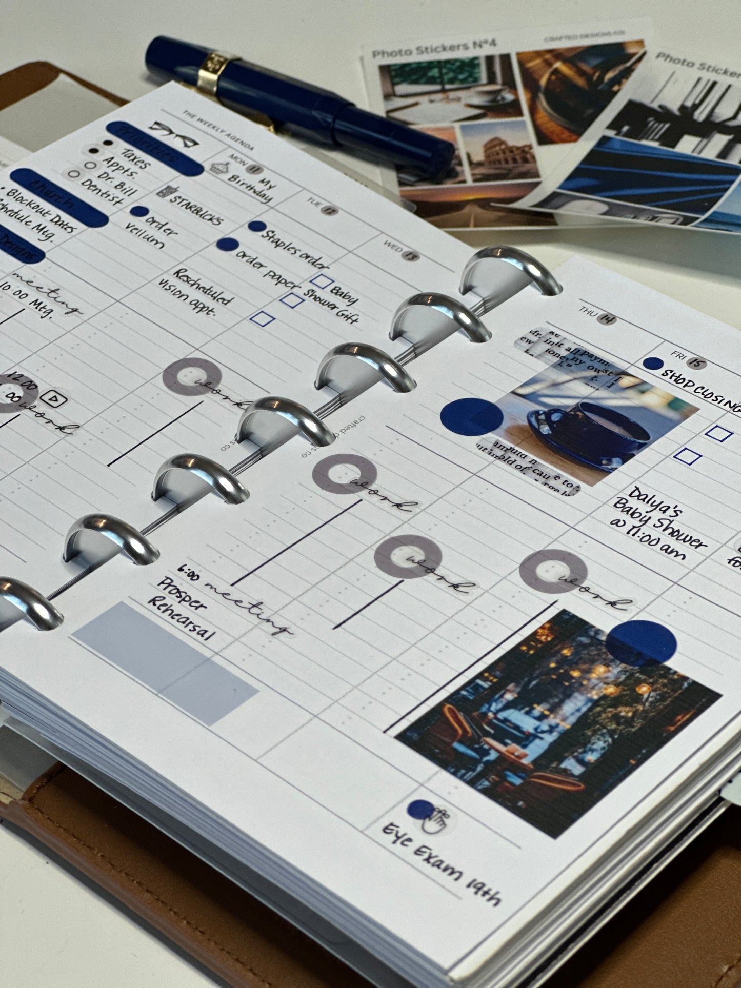 2026 Dated Weekly Agenda Insert