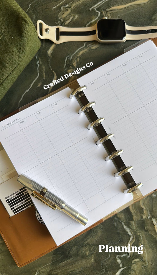 The Undated Weekly Agenda Inserts