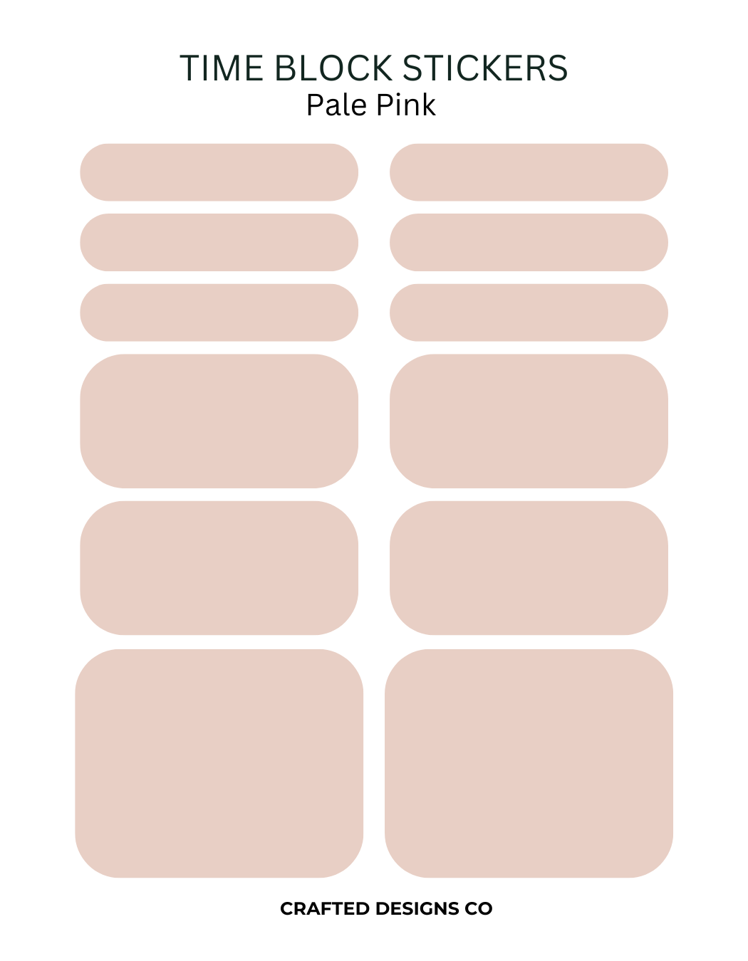 Time Block Stickers