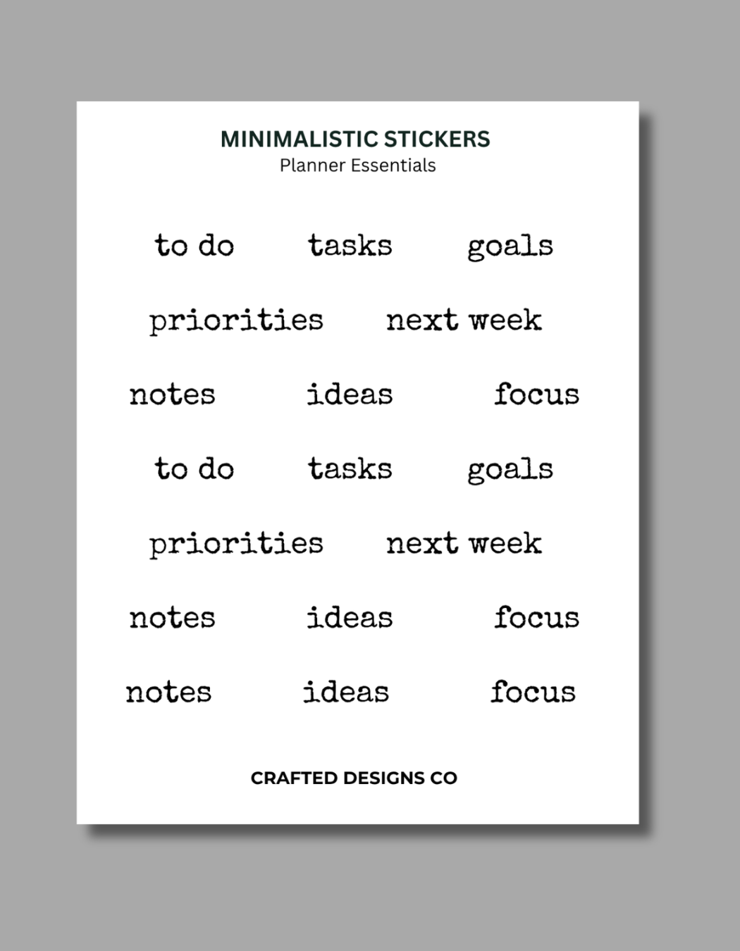 Planner Essentials