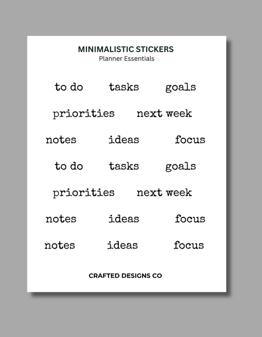 Planner Essentials