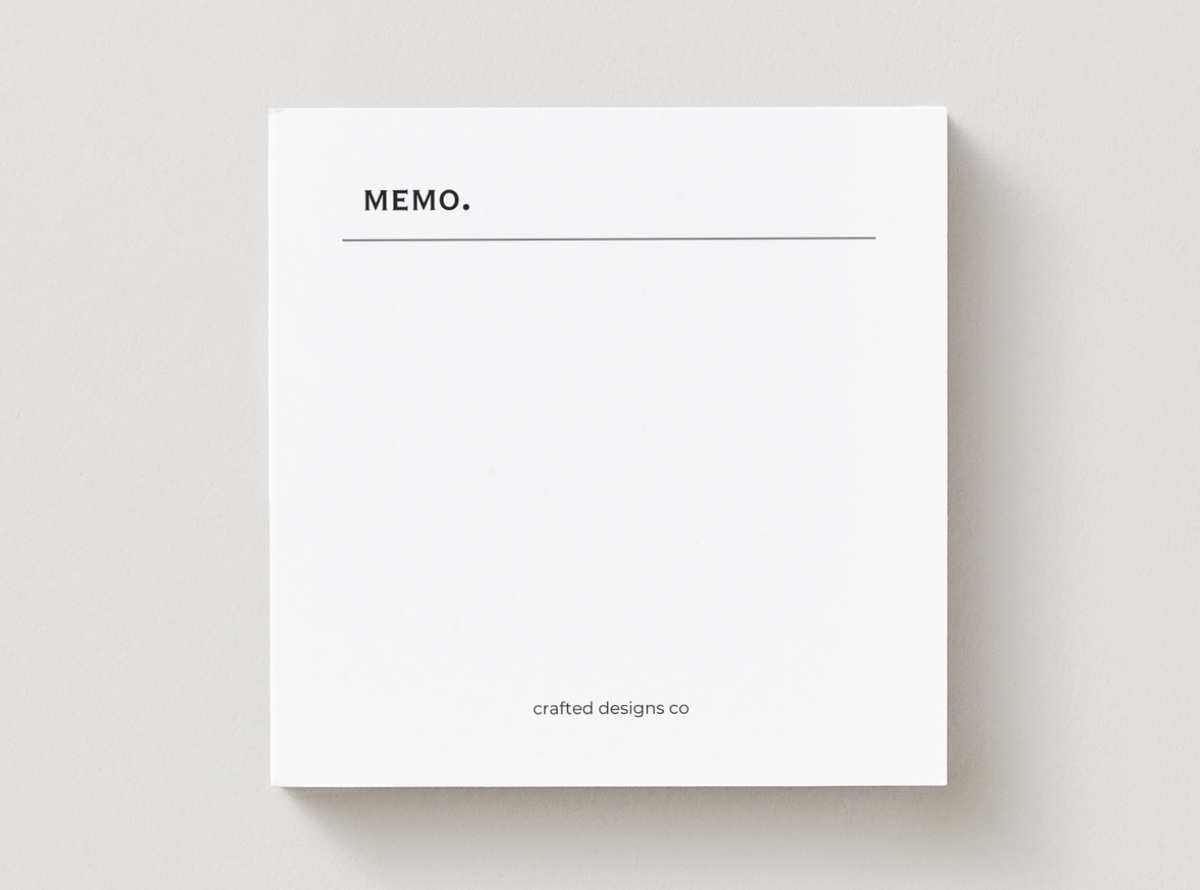 MEMO Sticky Notes – Crafted Designs Co