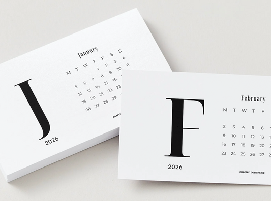 2026 Calendar Cards