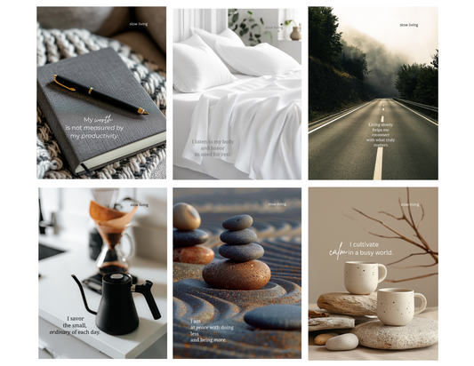 Slow Living Journaling Cards