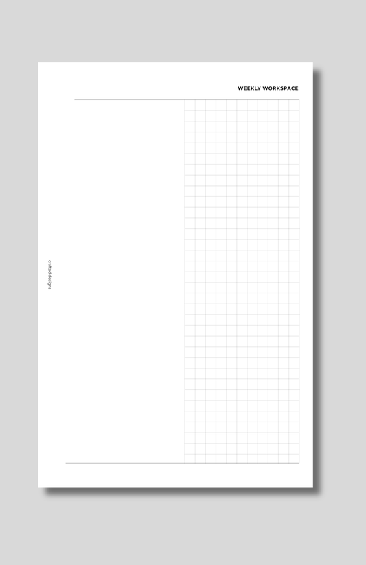 Weekly Workspace Planner Insert